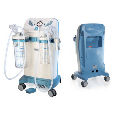 Aspiratore new hospivac 400,c/2 vasi riut.+pedale+deviat. full flovac 3 