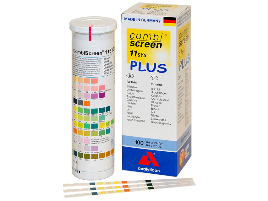 Combi screen plus - 11 parametri (visual+urine lab) conf. 100 pz. 
