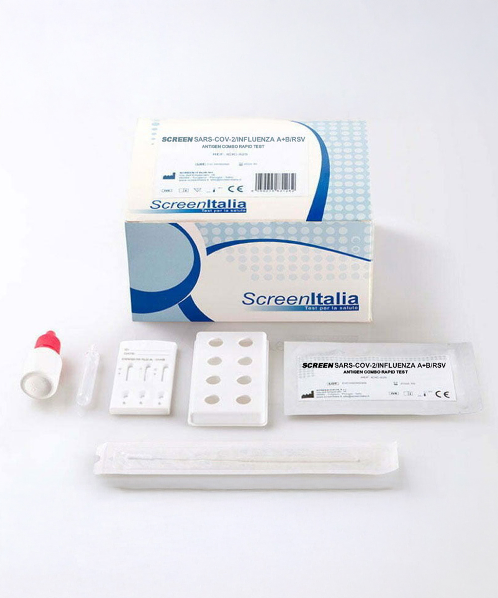Screen test covid 19 + influenza tipo a+b/rsv cf 20pz 