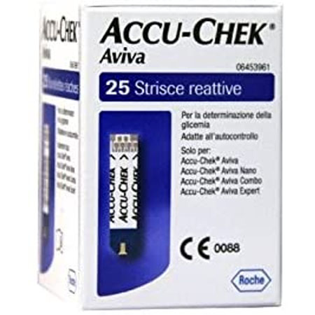 Glicemia * accu-chek aviva strisce cf.25 pz. 
