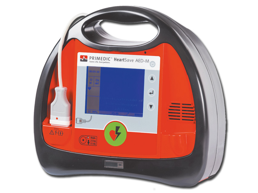 Defibrillatore heart save aed m c/batteria ricar. e monitor 