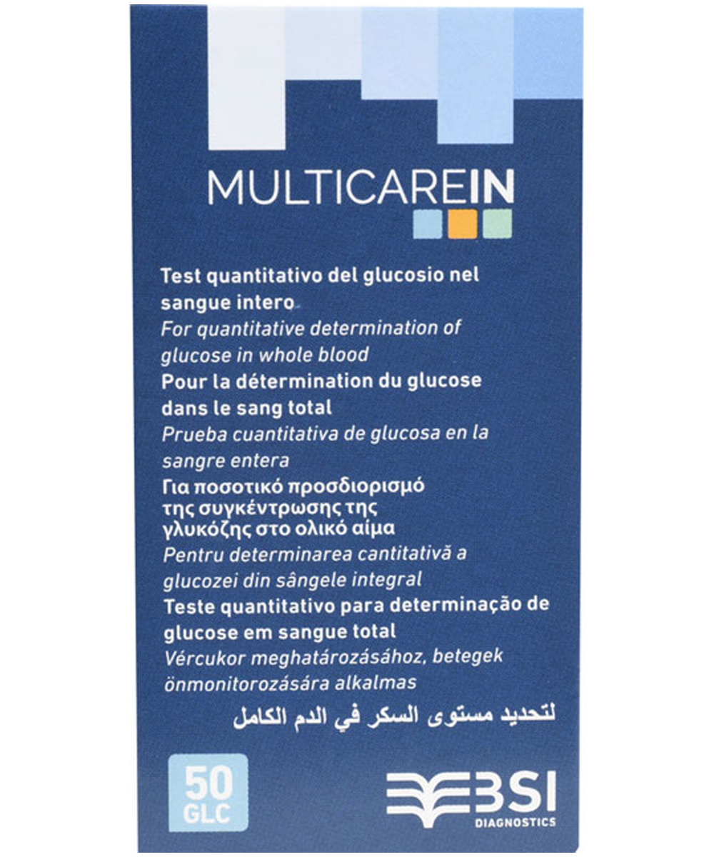 Multicare in * strisce glicemia 50 strisce + 1 chip 