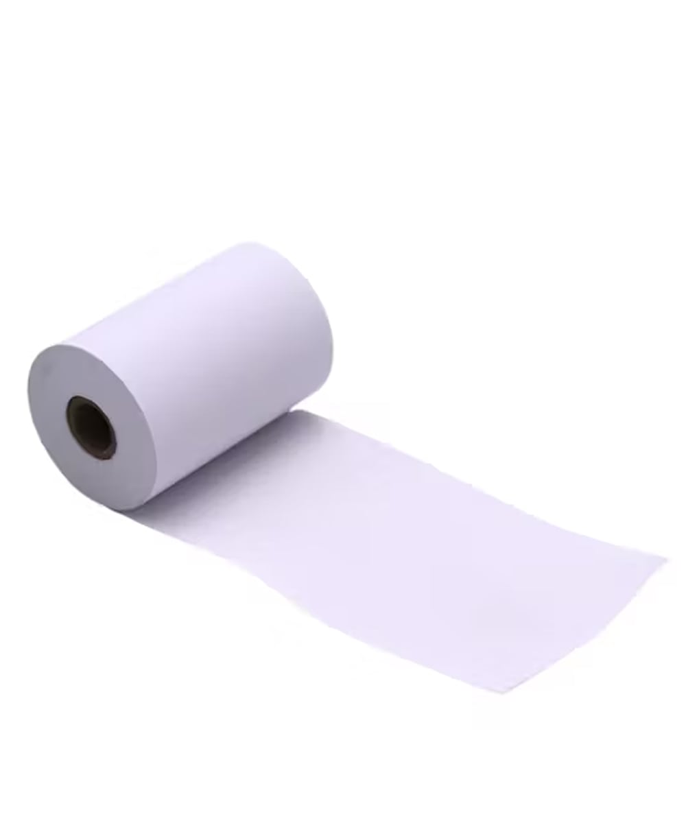 Carta termica 57 mm x 25 m in confezione da 20 rotoli, compatibile con dispositivi medicali per stampa dati clinici chiari.