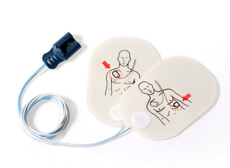 Defib. heartstart fr2: placche ad. (1 paio) originali 