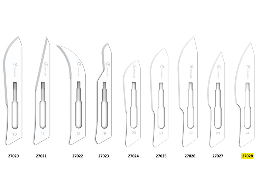 BLUE FARM | 100 Lame Bisturi Sterili N° 21 In Acciaio E Carbonio - Foto 11