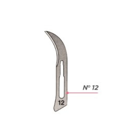 Lama bisturi in carbonio str. n. 12, conf. 100 pz. 