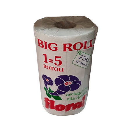 Asciugamano carta 2 veli rotoli m.60 