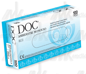 Guanti in lattice (doc) mis.9 tg.l in conf. da 100 pz. 