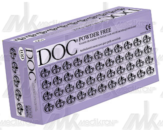 Guanti in lattice s/polvere clorin. mis.8 tg. m in conf. da 100 pz. 