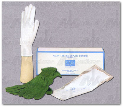 Guanti filo verde m.6,5 