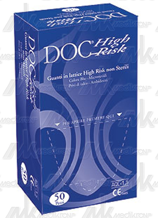 Guanti in lattice alto rischio n/str s/polvere cf. 50 pz. mis. 9 large 