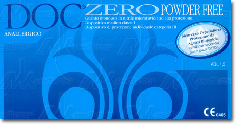 Guanti in nitrile s/polvere n/str mis.7 tg. small conf.100 pz 