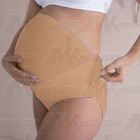 Fascia gestante baby belt tg. s colore nudo in microfibra traspir. 