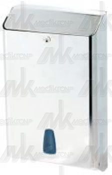 Distribut.asciugamani carta piegati inox lucido dim.mm.425x120x255 
