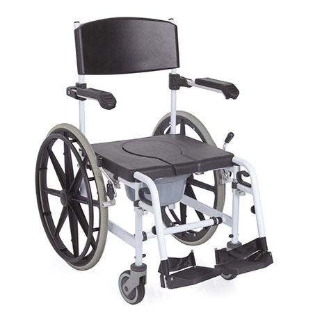 Sedia comoda x doccia e wc autospinta imbottitura in pu sed 46 