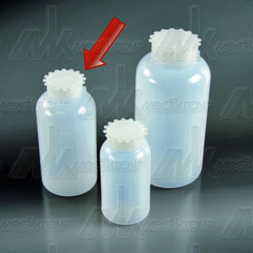 Bottiglia cilindrica collo largo con tappo 500 ml 