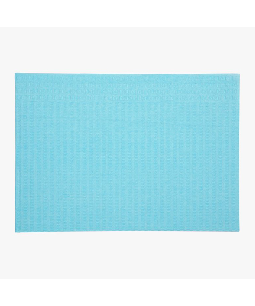 Bavaglino politenato 2 veli celeste perfecto cm.33x45 in conf. 500 pz. 