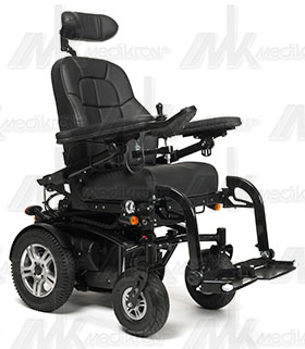 Carrozzina elettr. forest3 sed.cm45 col. c71 blu brill. comp. di p/testa 