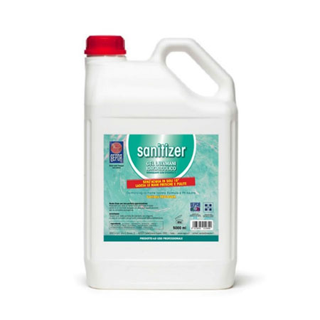 Gel igienizzante mani sanitizer con vitamina e - 5 lt. 