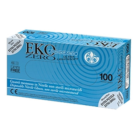 Guanti in nitrile power free  mis.xl tg. 10 sottili 3 gr. - cf. 100 pz 