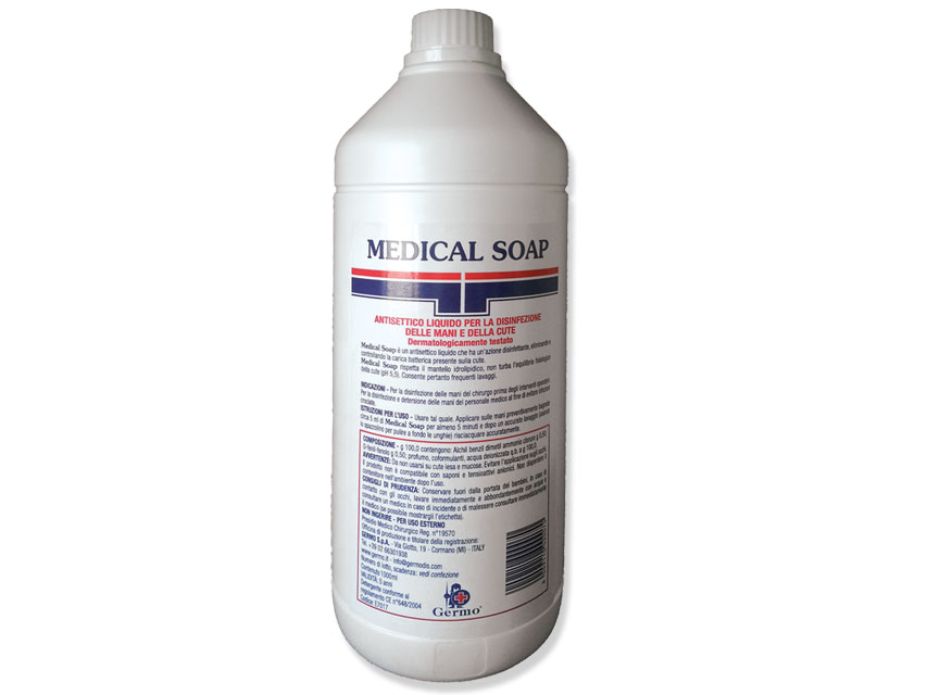 Sapone liquido antisett. medical soap lt.1 (escl.dispenser) 