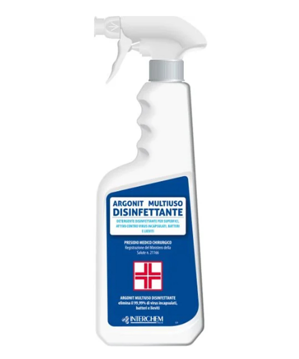 Detergente e disinfett. liq. spray superfici argonit multiuso 750ml pmc 