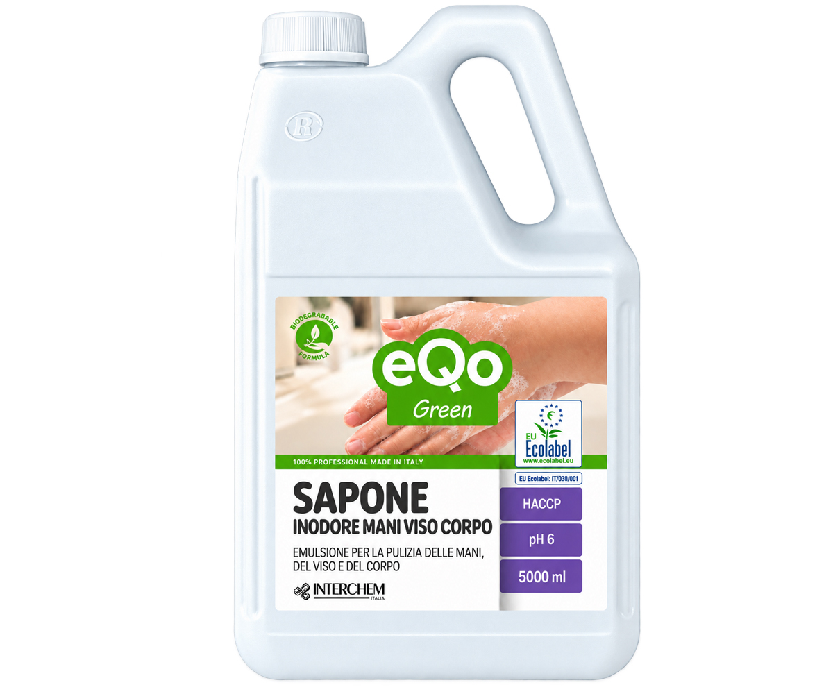 Sapone liquido inodore eQo Green tanica 5000 ml