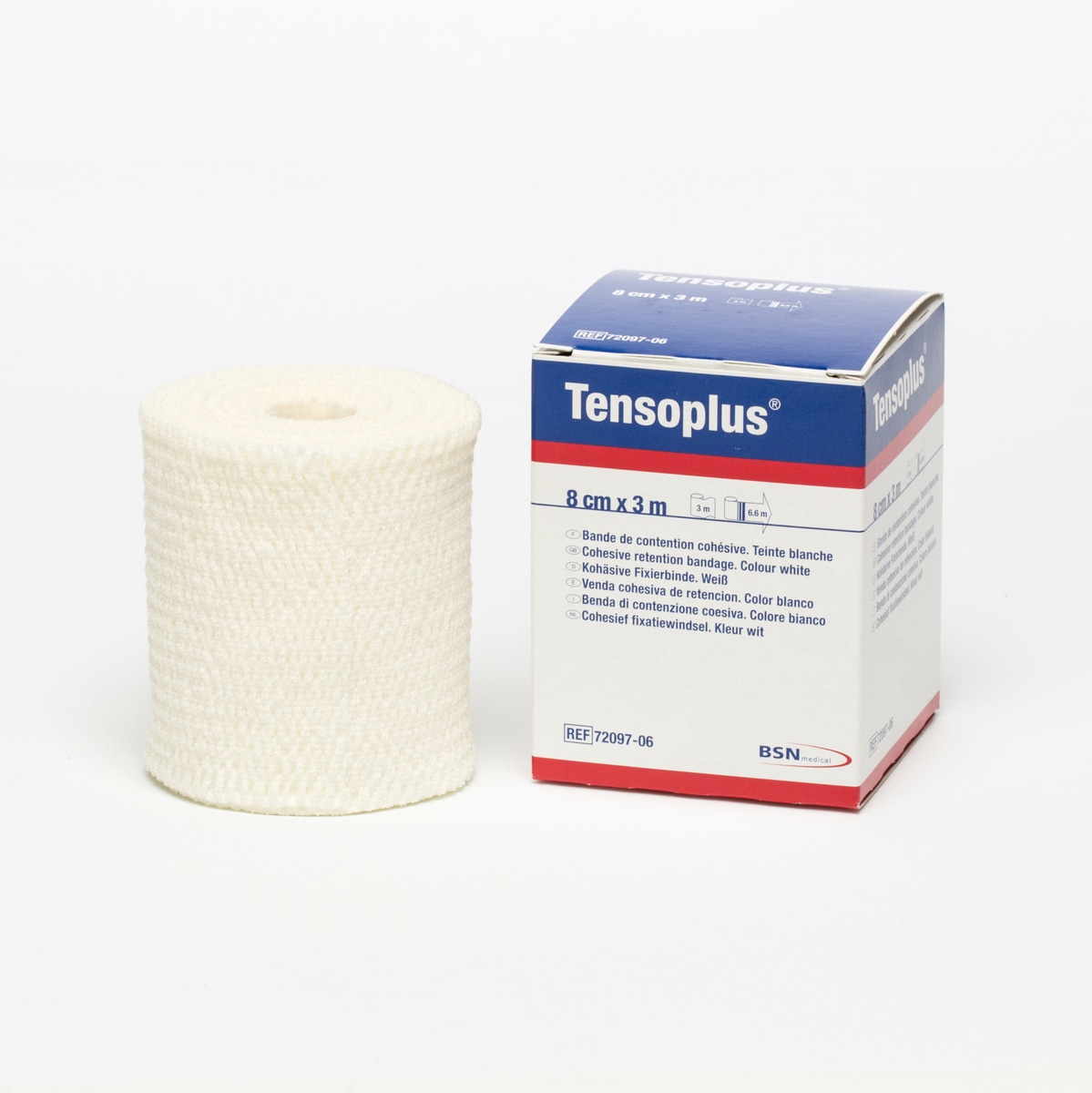 Benda tensoplus autoader.resecabile con le mani col. bianco cm. 10x3 