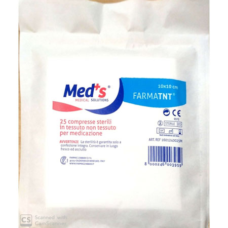 Compresse tnt sterili cm.10x10x25 