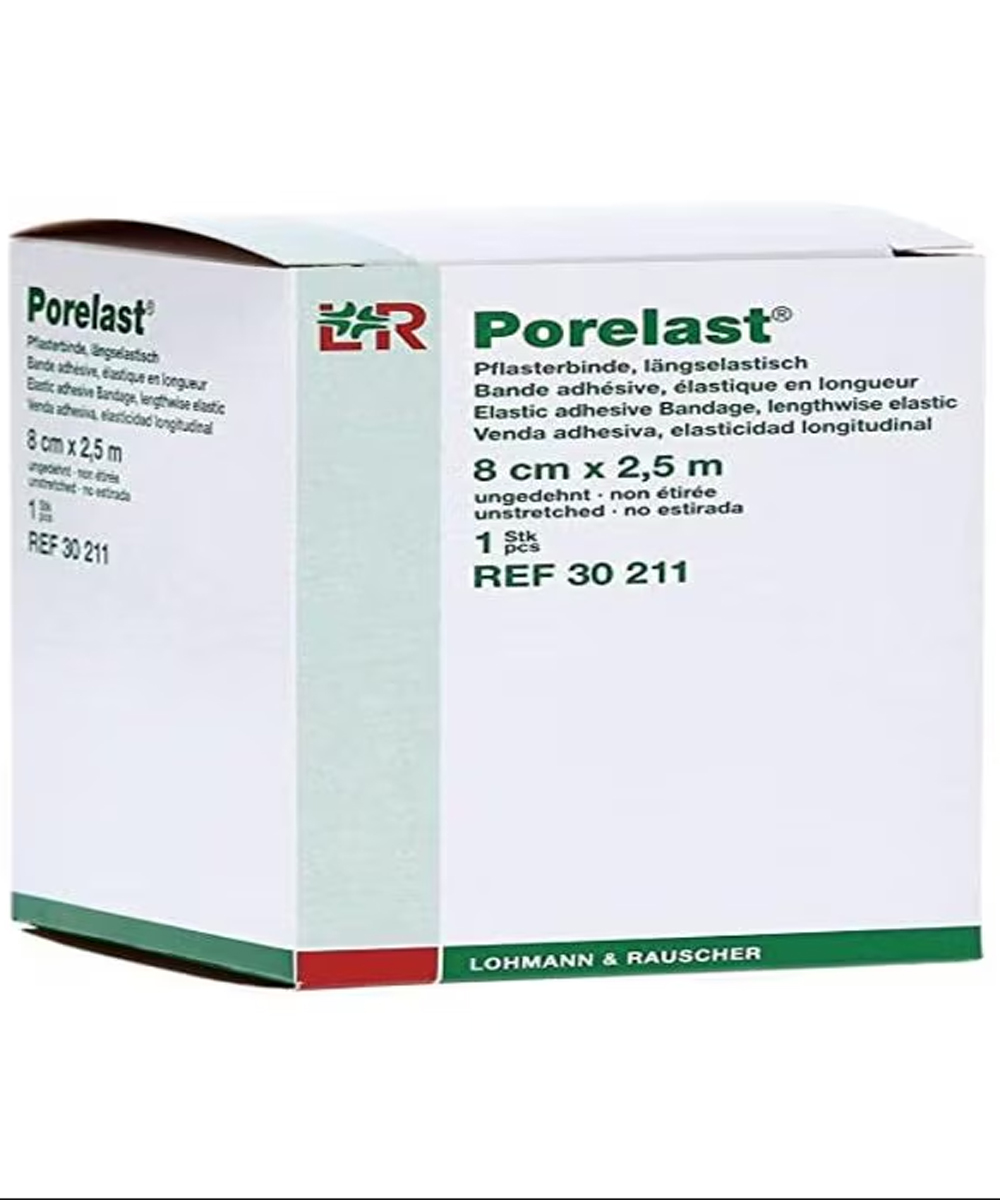 Benda adesiva porelast cm8x2,5m lohmann 