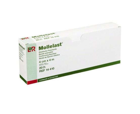 Benda garza elastica mollelast cm.4 x mt.4 in trazione - lohmann 