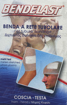 Rete elast. tubolare x coscia e testa mis. 4 - 3 mt. in tensione 