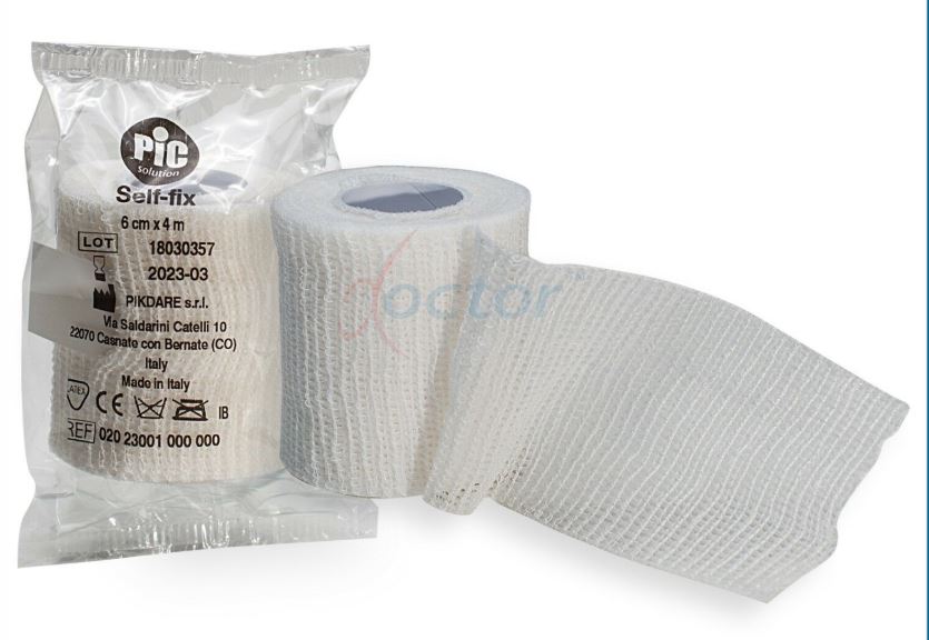 Benda elastica autoaderente cm.6x4mt selfix in cellophane 