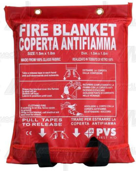 Coperta antifiamma mis. cm. 150x180  