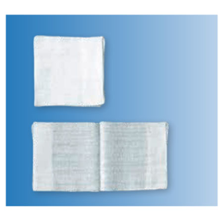 Compressa garza n/str 10x10x8strati s/filo di bario, conf. 100 pz 