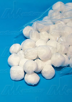 Tamponi rotondi di garza n/str mm.50 s/filo di bario in conf 100 pz 