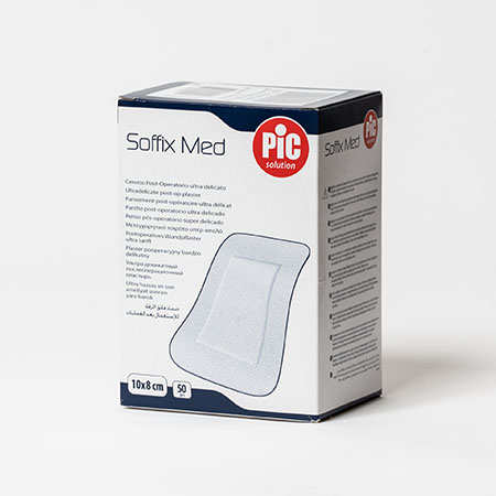 Compressa adesiva tnt str 8x10cm soffix med tipo primapore cf 50 pz 