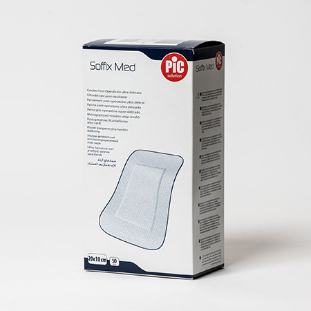 Compressa adesiva tnt str 10x20cm soffix med tipo primapore cf 50 pz 