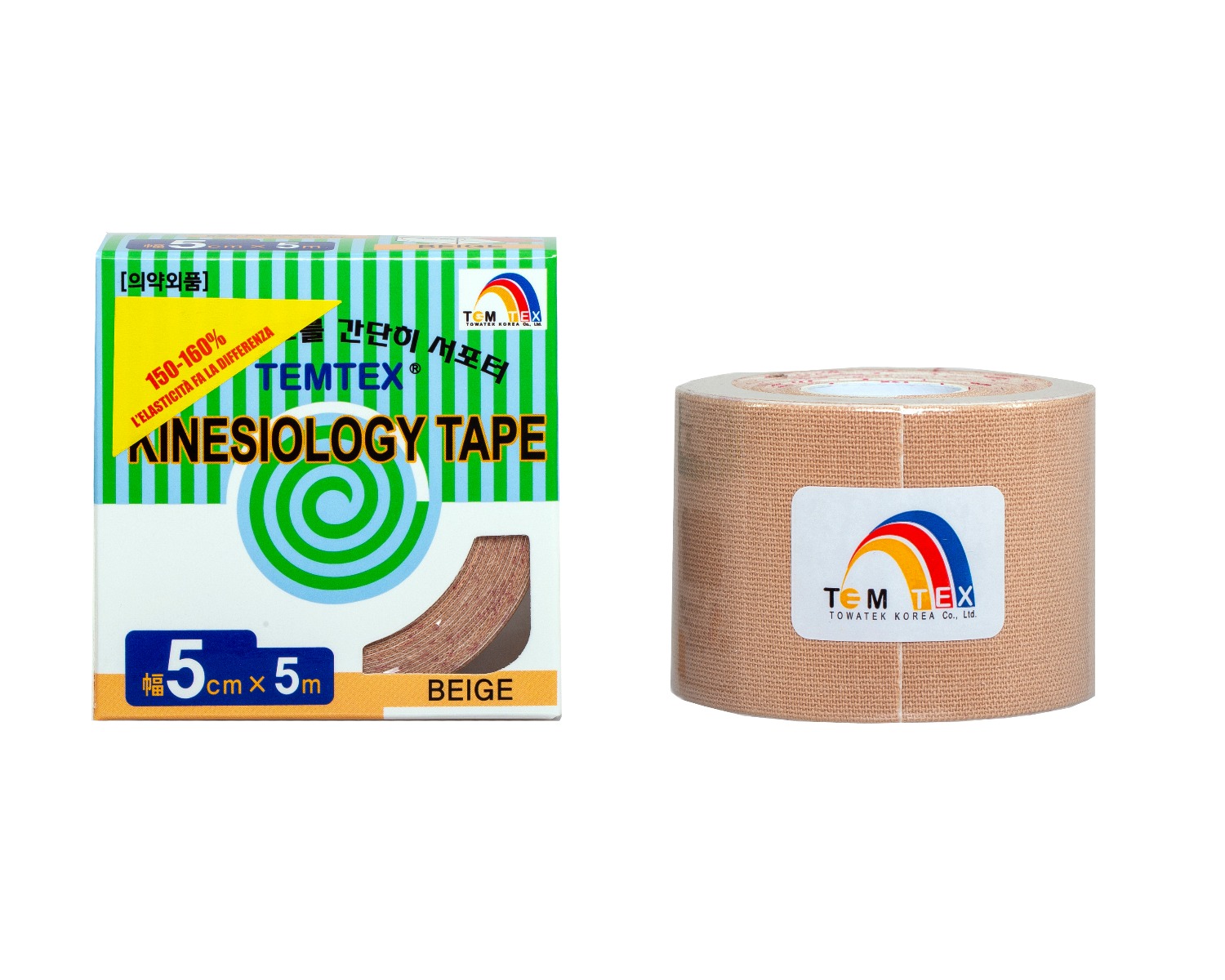 Cerotto kinesiology colore naturale mis. cm.5x5mt. 