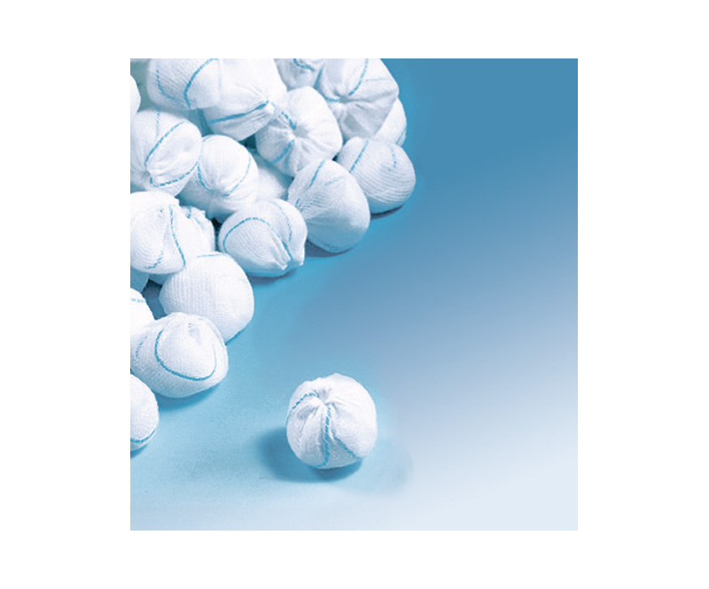 Tamponi rotondi di garza mm.16 con filo di bario cf.100 pz. 