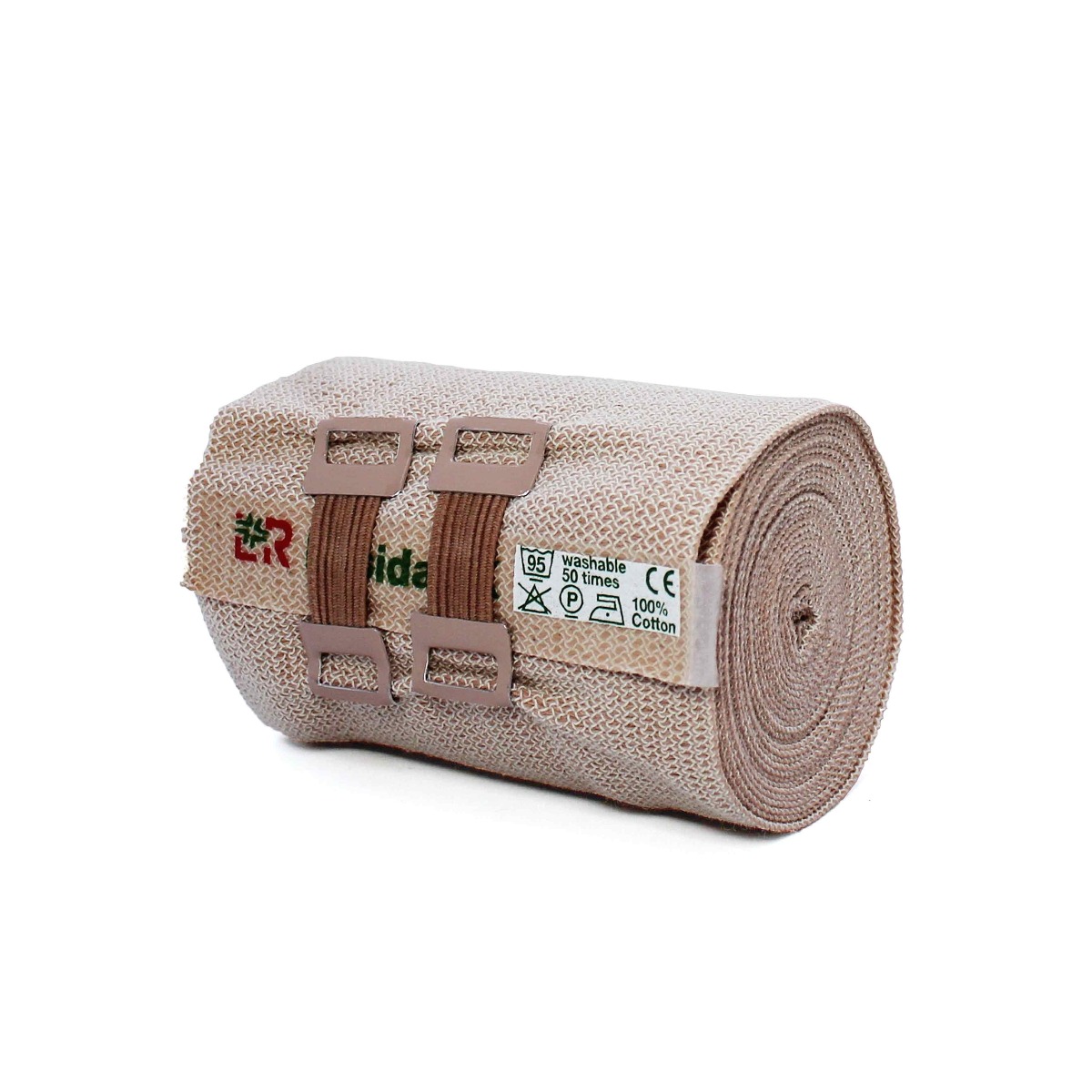 Benda elast. compressiva rosidal k col carne, cm.12xmt.5 cf.10pz 