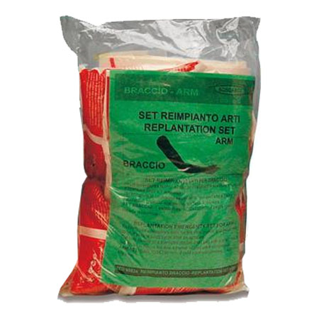 Set recupero e reimpianto braccio cm.70x25 - sacca str.,ghiaccio,telo 