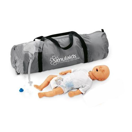 Manichino neonato x rianimazione completo di borsa 