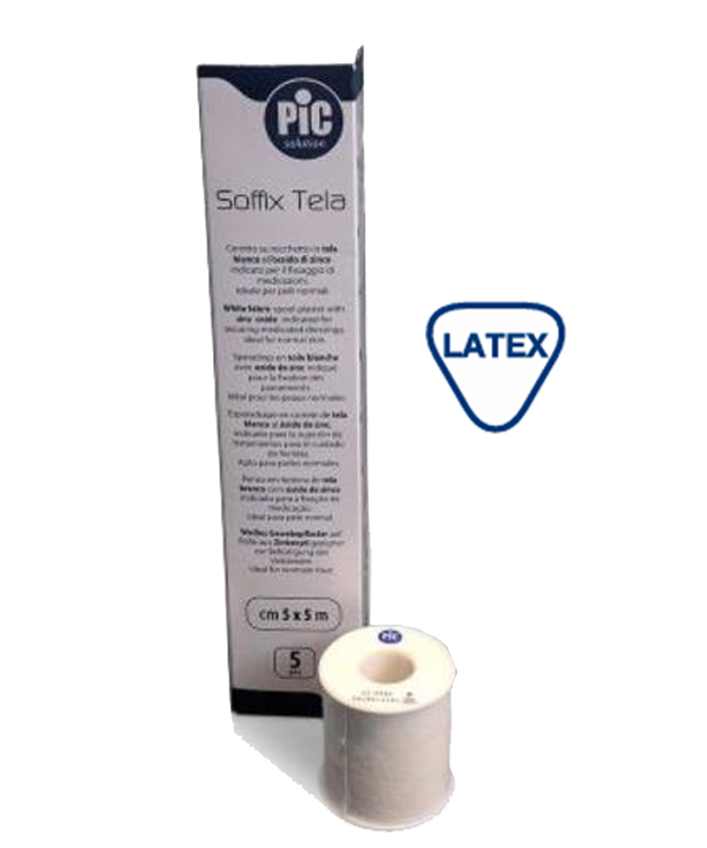 Cerotto su rocchetto Soffix-Tela in cotone traspirante, adesione sicura per medicazioni e sonde.