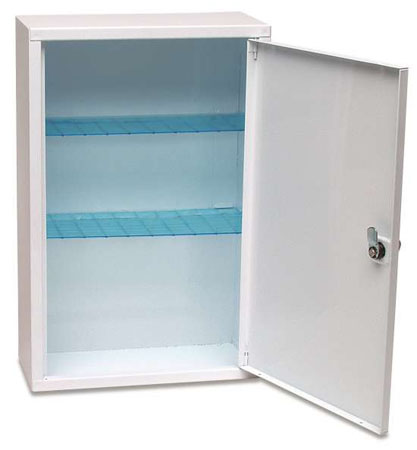 Cassetta p.s. metallo vuota 46x30x14 due ripiani 