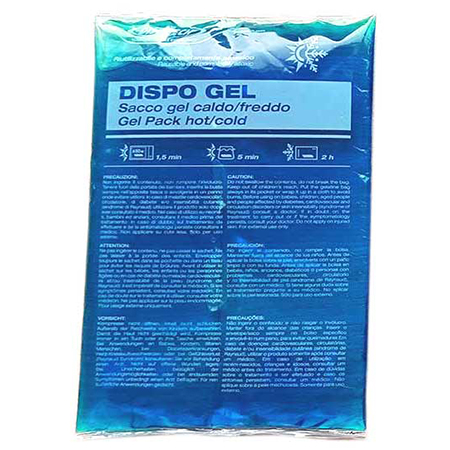 Ghiaccio gelatina dispogel caldo/freddo riutilizzabile cm. 17x26 