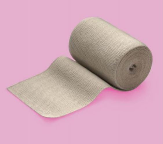 Benda elastica flexo short cm 8x5mt c/graffette col. carne 