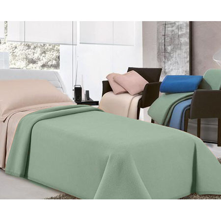 Coperta ignifuga fireproof light 75/50cm, 60 lana 40 modacril. verde 