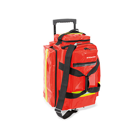 Zaino trolley r-aid pro rosso in pvc c/sacche capacità 30kg 42x38x62cm 
