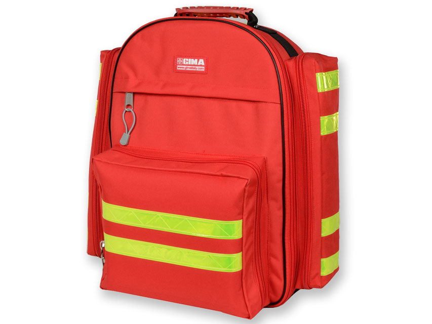 Zaino logic 1 - vuoto - 40x20x47cm. in cordura, rosso 